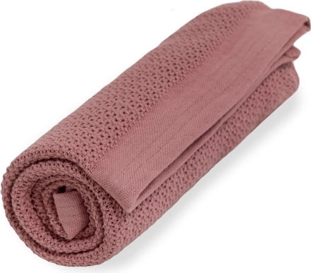 Vinter & Bloom coperta organica Soft Grid evening rose