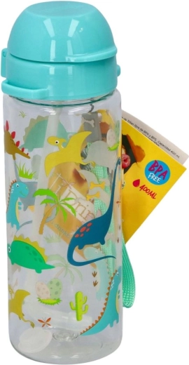 Borraccia per bambini in tritan con dinosauri, 400 ml