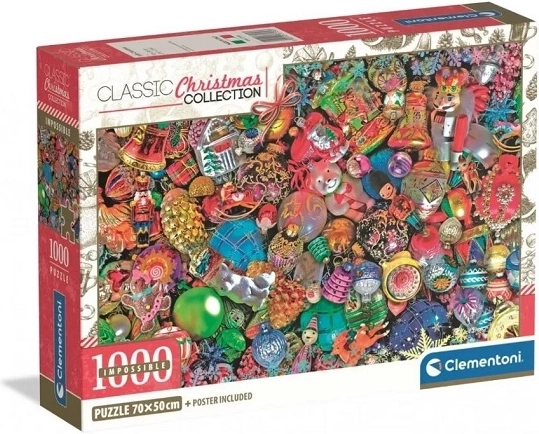 Clementoni Impossible puzzle 1000 pezzi – Christmas Collection Jolly Christmas