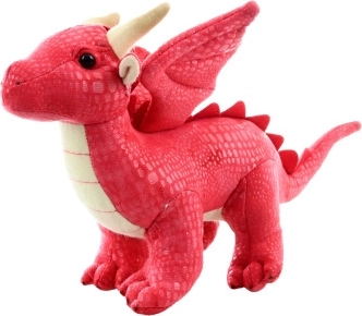 Drago di peluche rosso 20 cm eco-friendly