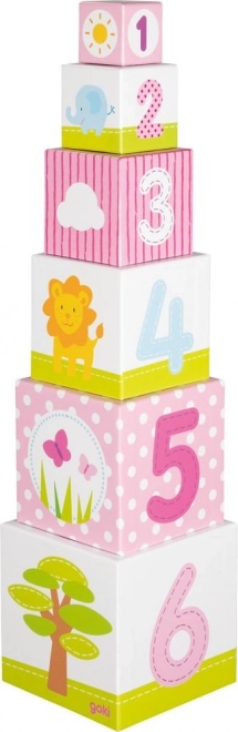 Torre impilabile di cubi Africa GOKI