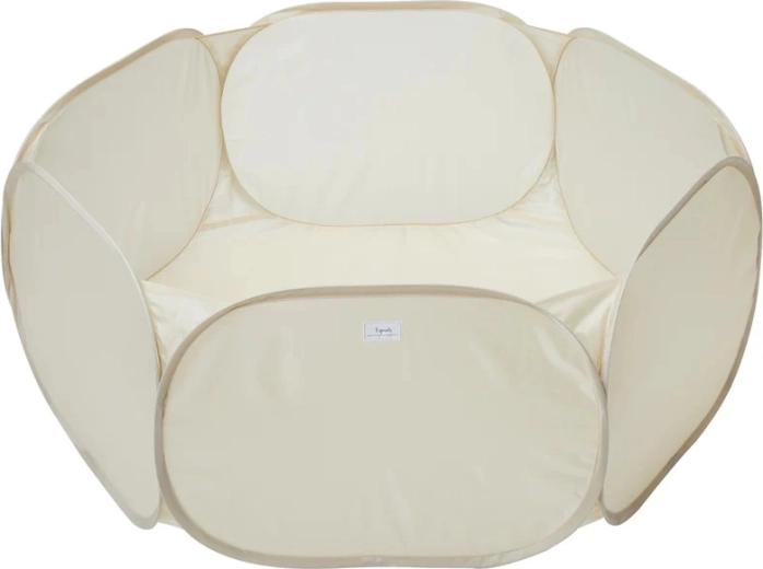 3 Sprouts piscina di palline in tessuto (asciutta) in poliestere riciclato beige