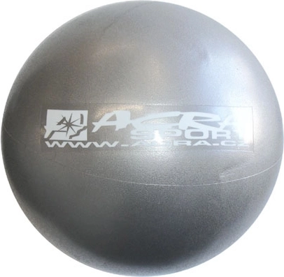 Palla overball Acra 30 cm metallizzata argento