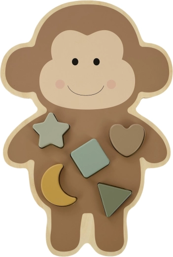 Jabadabado puzzle in legno a incastro scimmietta