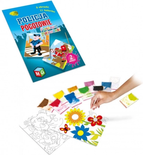 Quadri di sabbia Ambulanza della polizia