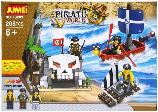 Costruzioni Jumei Pirate World pirati 208 pezzi (30 × 21 cm) - 1 pezzo