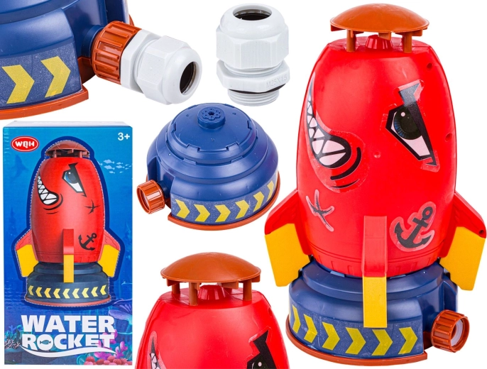 Razzo d’acqua – lanciatore e zraszacz rosso squalo
