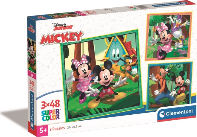 Set di puzzle 3×48 pezzi MICKEY E AMICI – CLEMENTONI