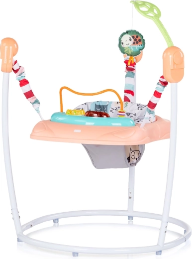 Saltarello per neonati Chipolino Jumpy Car rosa