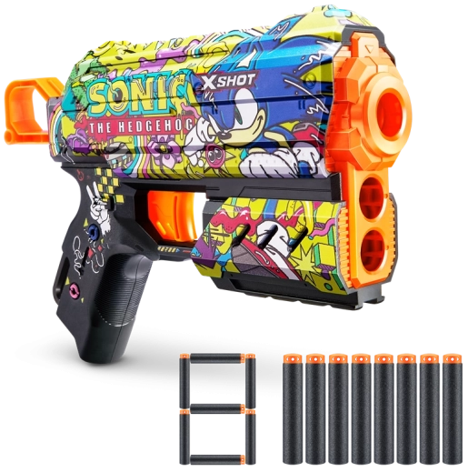 X-Shot Skins Flux SONIC the Hedgehog – blaster in schiuma