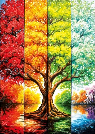 Puzzle albero autunnale 1000 pezzi