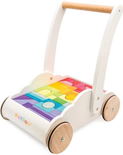 Girello in legno Rainbow Cloud con cubi Le Toy Van