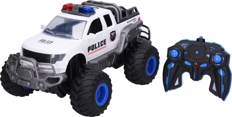 Auto RC della polizia fuoristrada con effetti di fumo da 41,5 cm