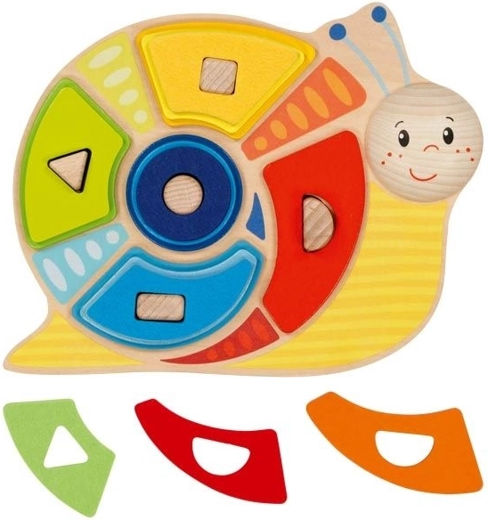 Gioco di smistamento Montessori a forma di lumaca