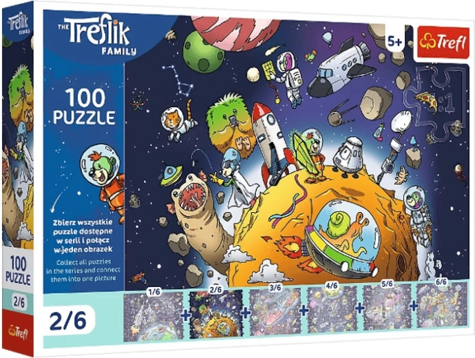 Puzzle Treflik nello spazio 100 pezzi