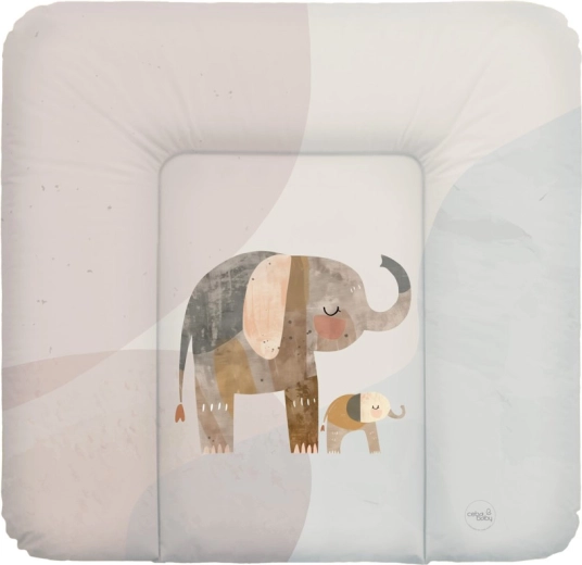 Ceba Baby fasciatoio morbido da appoggiare sulla cassettiera Basic Elephant Family 75 × 72 cm