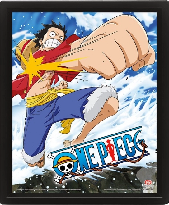 Quadro 3D One Piece Gum Gum Pistol