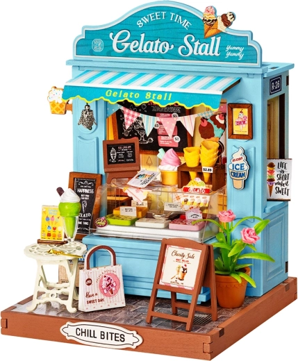 RoboTime Rolife DIY miniatura di chiosco del gelato