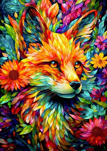 Enjoy puzzle volpe floreale 1000 pezzi