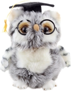 Gufo di peluche Laureato