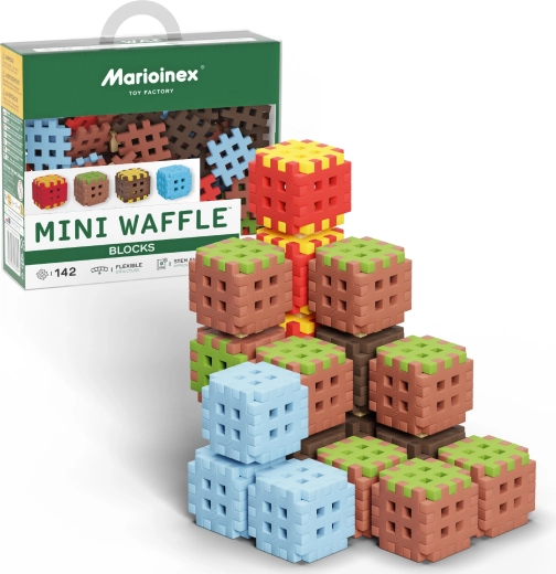 Set di costruzione Mini Waffle Blocks 142 pezzi MARIOINEX