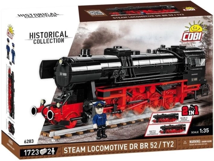 Cobi 6283 Locomotiva a vapore DR BR 52/TY2 Historical Collection 1:35 - 1723 pezzi