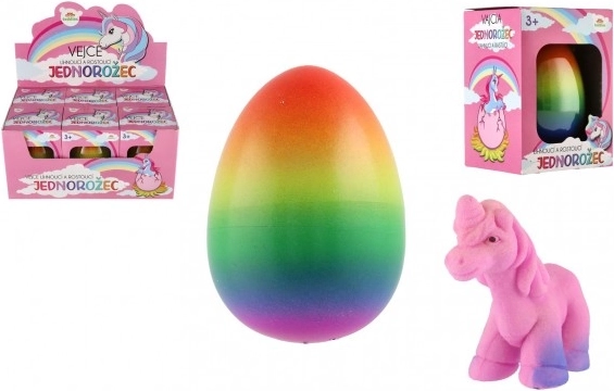 Unicorno di plastica schiuso 7x10 cm in scatola