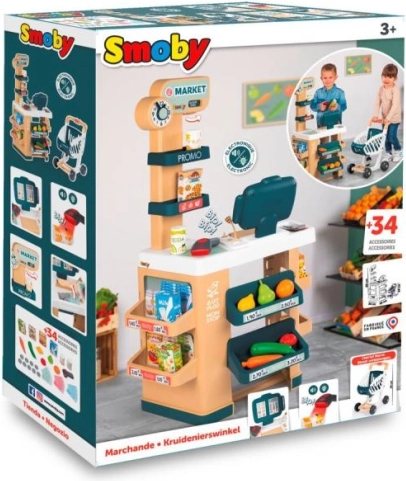 Supermercato per bambini con cassa elettronica