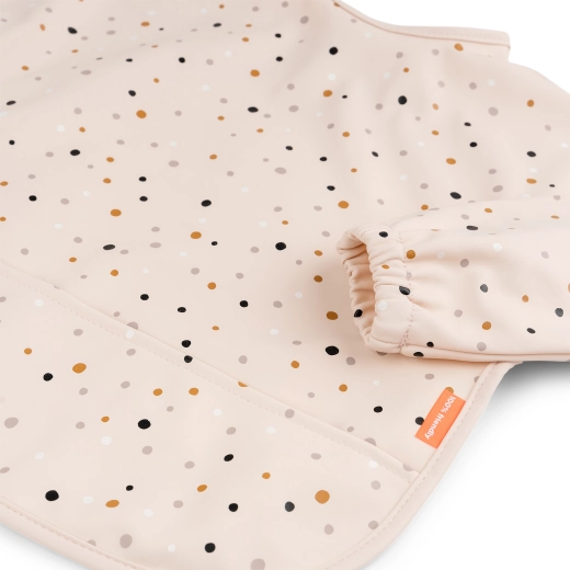 Bavaglino Done by Deer con maniche e tasca Happy dots, rosa