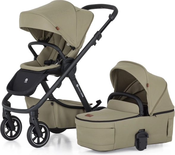 Petite&Mars passeggino combinato Icon 2in1 mossy green lite rws