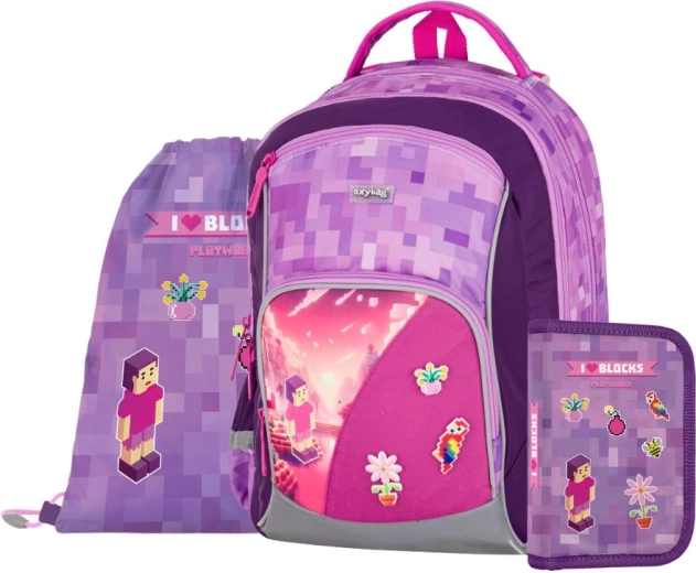 Set scolastico Oxy Go Playworld Girl 3 pezzi