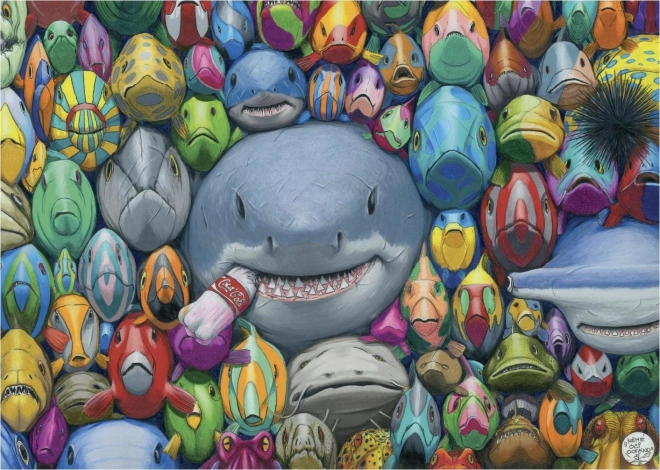 Puzzle pesci colorati del mare 1000 pezzi