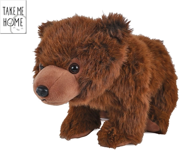 Orsetto di peluche 35 cm marrone scuro