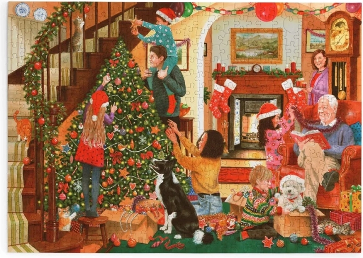 Puzzle Decorazione dell'albero di Natale, 500 pezzi grandi