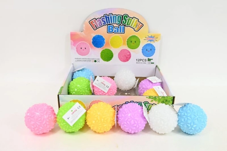 Pallina luminosa con luce in espositore da vendita (12 pz)