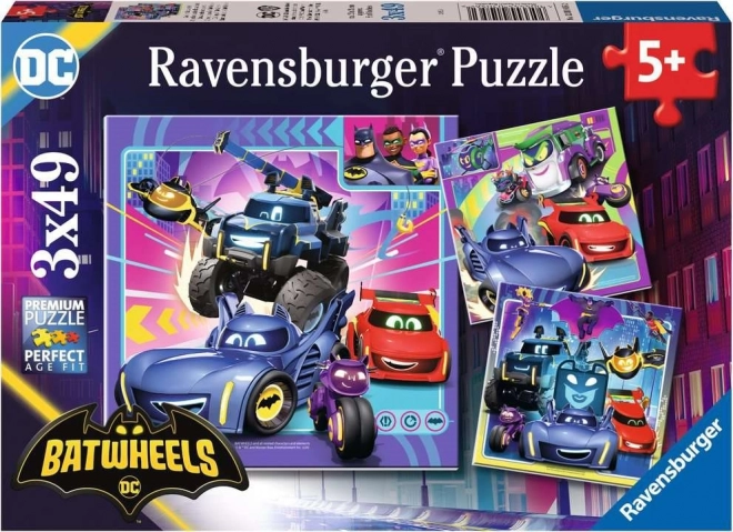 Puzzle RAVENSBURGER Batwheels 3×49 pezzi