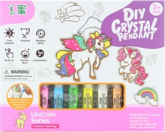 Set creativo – creazione e pittura di ciondoli unicorno