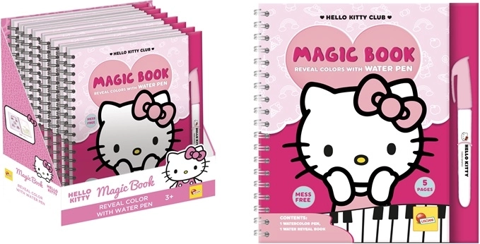 Lisciani album da colorare ad acqua Hello Kitty con pennarello ad acqua