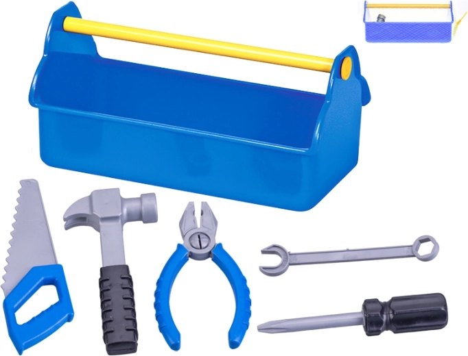 Set di attrezzi per bambini con cassetta 5 pz (27,5 × 14 cm)