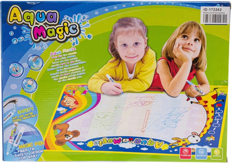Tappetino magico ad acqua per dipingere con l’acqua 75 × 50 cm con 2 pennarelli