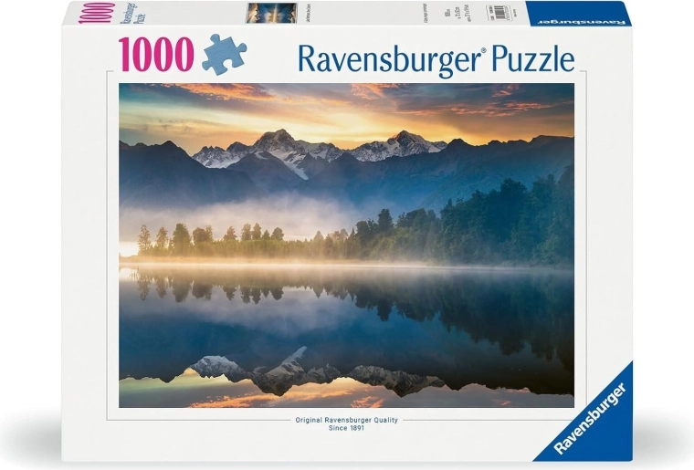 Puzzle Ravensburger Lake Matheson, Nuova Zelanda, 1000 pezzi