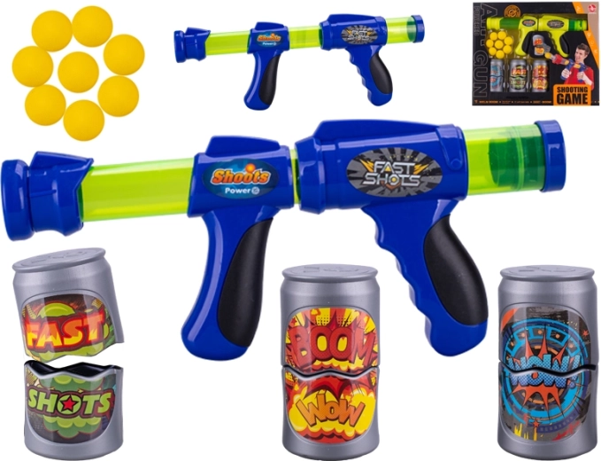 Pistola a schiuma a carica manuale 42 cm con bersagli e proiettili