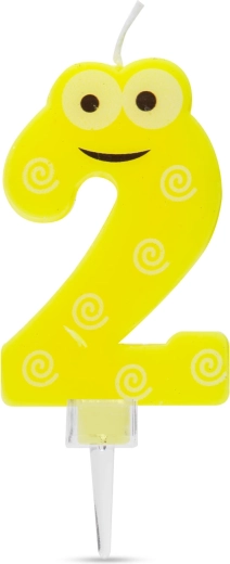 Candela per torta a forma di numero 2