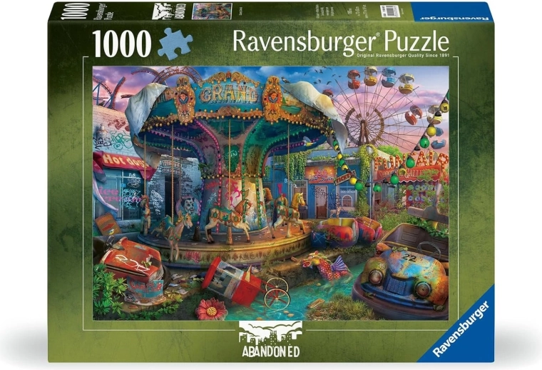 Puzzle Ravensburger Abandoned: Fiera inquietante da 1000 pezzi
