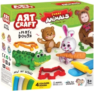 Set Art Craft per modellare Animaletti divertenti 200 g