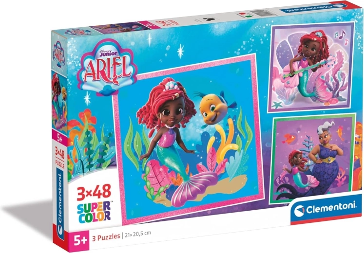 Puzzle Clementoni Ariel 3×48 pezzi