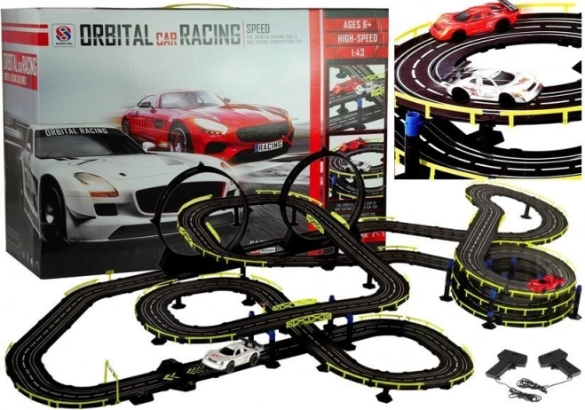 Pista da Corsa Slot Cars con auto e controller