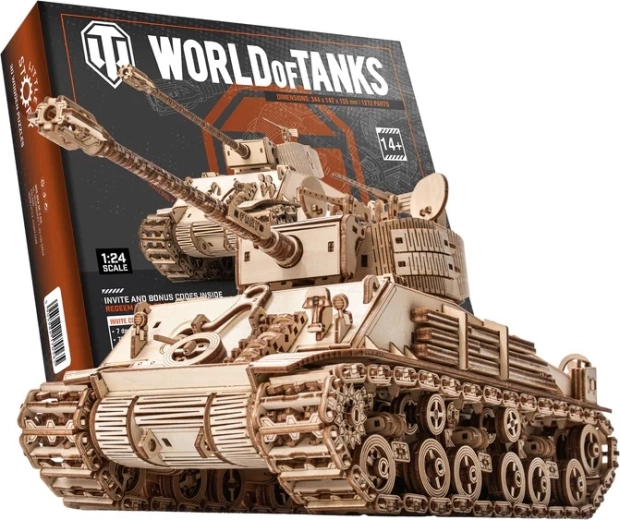 Little Story puzzle 3D in legno World of Tanks M4A3E8 Sherman
