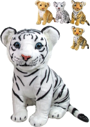 Cucciolo safari di peluche 31 cm (tigre o leopardo) - 1 pezzo