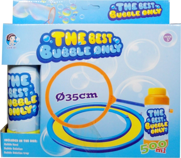 Set per bolle di sapone con guanto cattura-bolle e soluzione